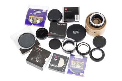 Lot 582 - A Collection of Various  Lens Mount Adapters and Round Filters