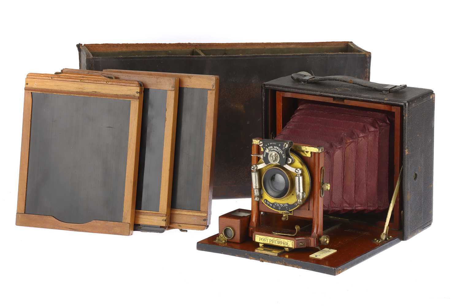 Lot 293 - A Rochester Optical Pony Premo SR Folding Plate Camera