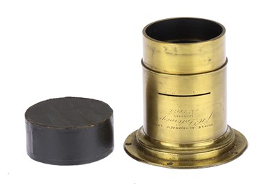 Lot 345 - A J.H. Dallmeyer Triple Achromatic Brass Lens