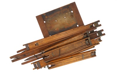 Lot 380 - A Collection of Wooden Tripod Legs