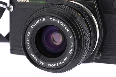 Lot 109 - A Black Olympus OM-2 Spot/Program 35mm SLR Camera