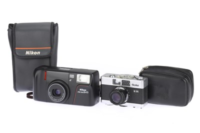 Lot 76 - Nikon and Rollei Compact 35mm Cameras