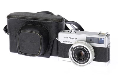 Lot 77 - A Minolta 24 Rapid Square Format 35mm Rangefinder Camera