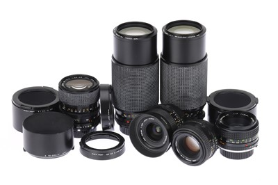 Lot 252 - A Selection of Minolta MD Camera Lenses