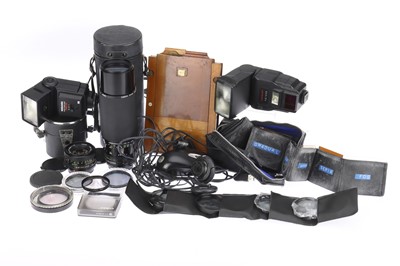 Lot 324 - Two Canon FDn Lenses and Other Items