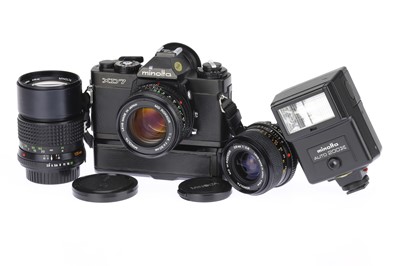 Lot 79 - A Minolta XD7 35mm SLR Camera Outift