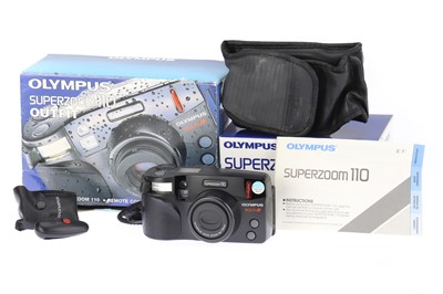 Lot 80 - A Boxed Olympus Multi AF Superzoom 110 35mm Compact Camera