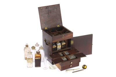 Lot 449 - A Georgian  Domestic Medicine Chemists Apothecary Chest