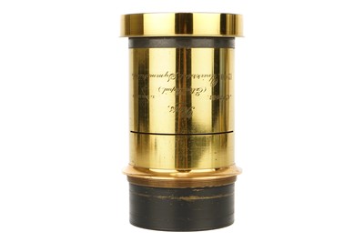 Lot 448 - A Ross Extra Rapid Universal Symmetrical 12x10" Waterhouse Stop Brass Lens
