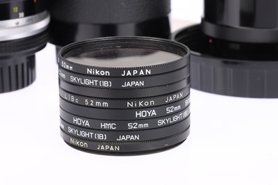 Lot 38 - A Collection of Nikon F Mount Lenses