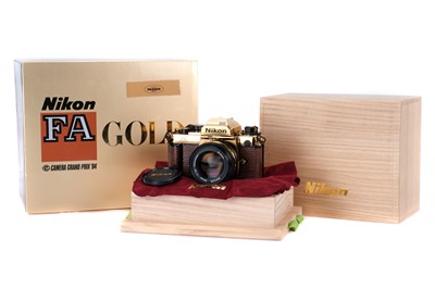 Lot 173 - A Nikon FA Gold 'Grand Prix '84' SLR Camera