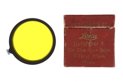 Lot 6 - An E. Leitz Leica Gelbfilter 2 For Thambar 9cm & Telyt 20cm PFOOY