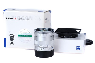 Lot 118 - A Carl Zeiss Biogon ZM T* f/2.8 21mm Lens