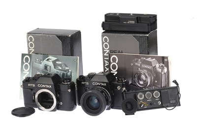 Lot 84 - A Contax RTS II Quartz 35mm SLR Camera and a RTS Body