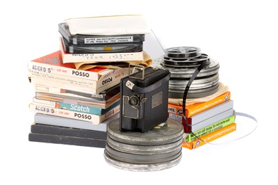 Lot 433 - A Collection of 8mm & 9.5mm Cine Motion Picture Films & a Cine Camera