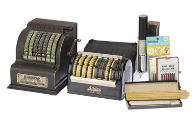 Lot 535 - A Collection of Mechanical Office Calculators