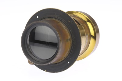 Lot 356 - An Unmarked Brass Camera Lens