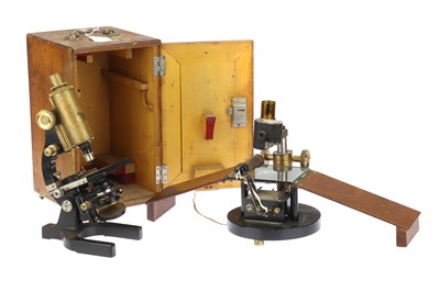 Lot 502 - An Engineer-Built Dissection Microscope & A Microscope By Koristka