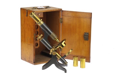 Lot 505 - Brass Microscope by Negretti & Zambra