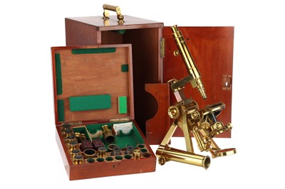 Lot 1078 - An Exceptionally Fine Powell & Lealand "No. 1" Compound Monocular/Binocular Microscope