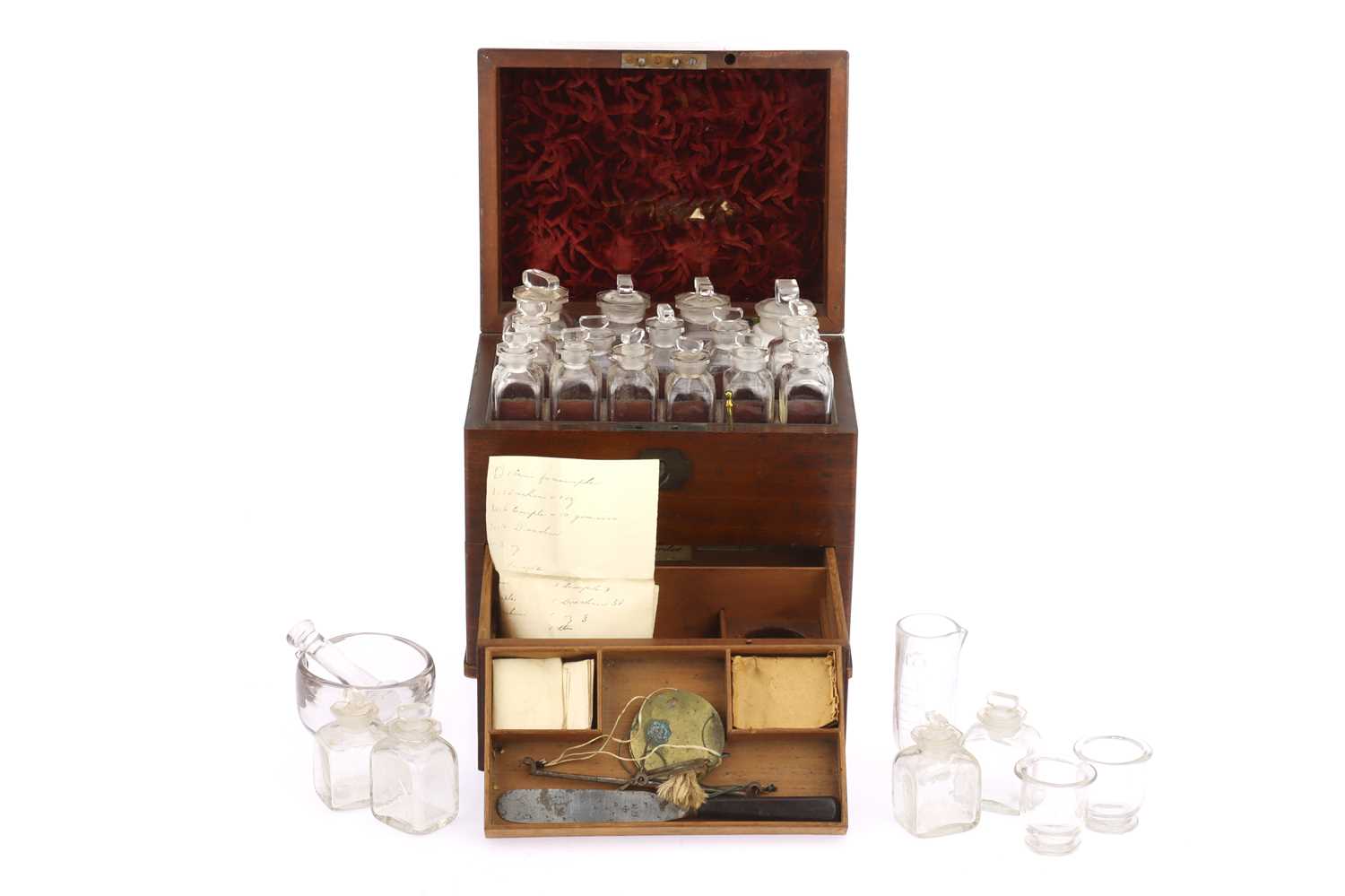 Lot 445 - A Victorian Domestic Chemist, Apothecary, Medicine Chest