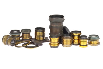 Lot 329 - A Selection of Brass Camera Lesnes