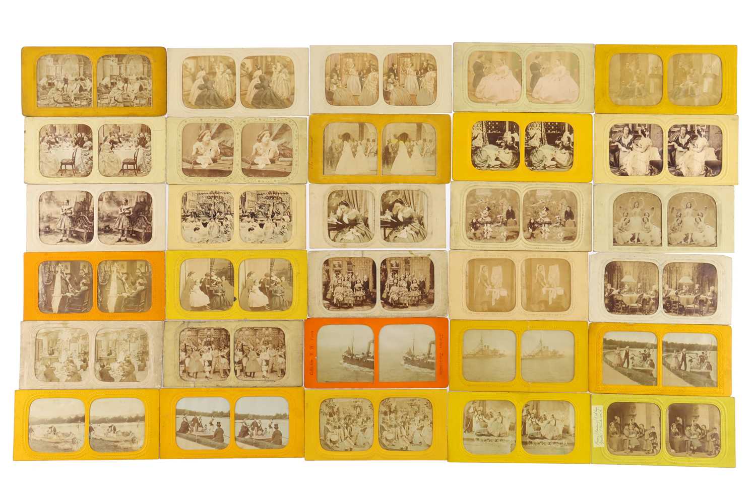 Lot 101 Stereoviews. English and French Tissues