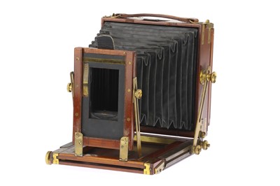 Lot 326 - A Fallowfield Peritus No.1 Quarter Plate Mahogany & Brass Field Camera