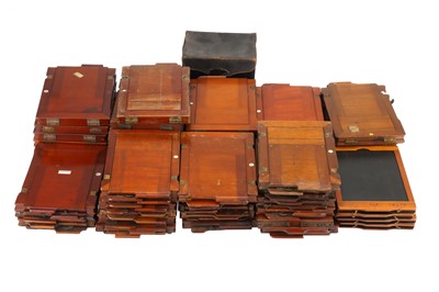 Lot 320 - A Very Large Collection of Half Plate Wooden DDS