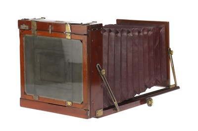 Lot 300 - A Billcliff Royalty Whole Plate Mahogany & Brass Double Extension Field Camera