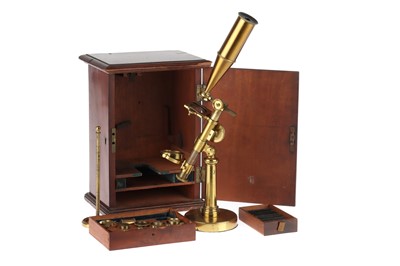 Lot 105 - A Large Cary Gould-Type Microscope