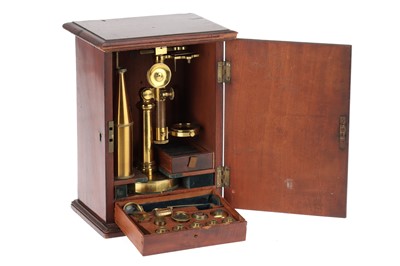 Lot 105 - A Large Cary Gould-Type Microscope