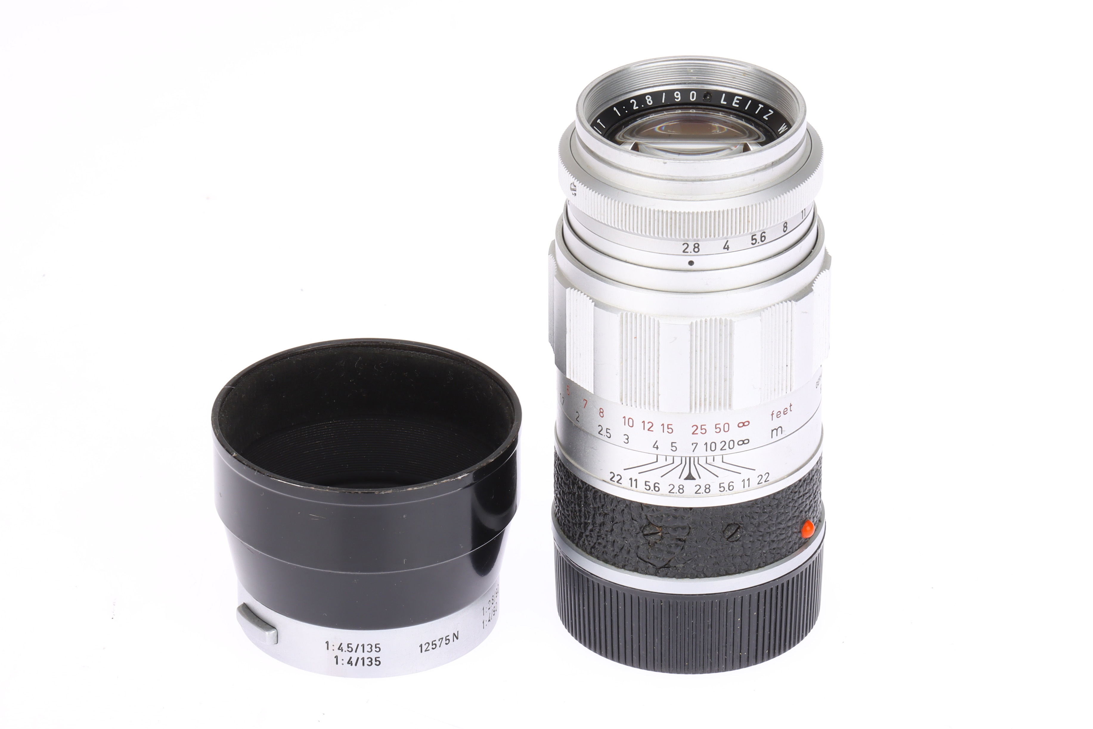 Lot 12 - A Leitz Wetzlar Elmarit f/2.8 90mm Lens