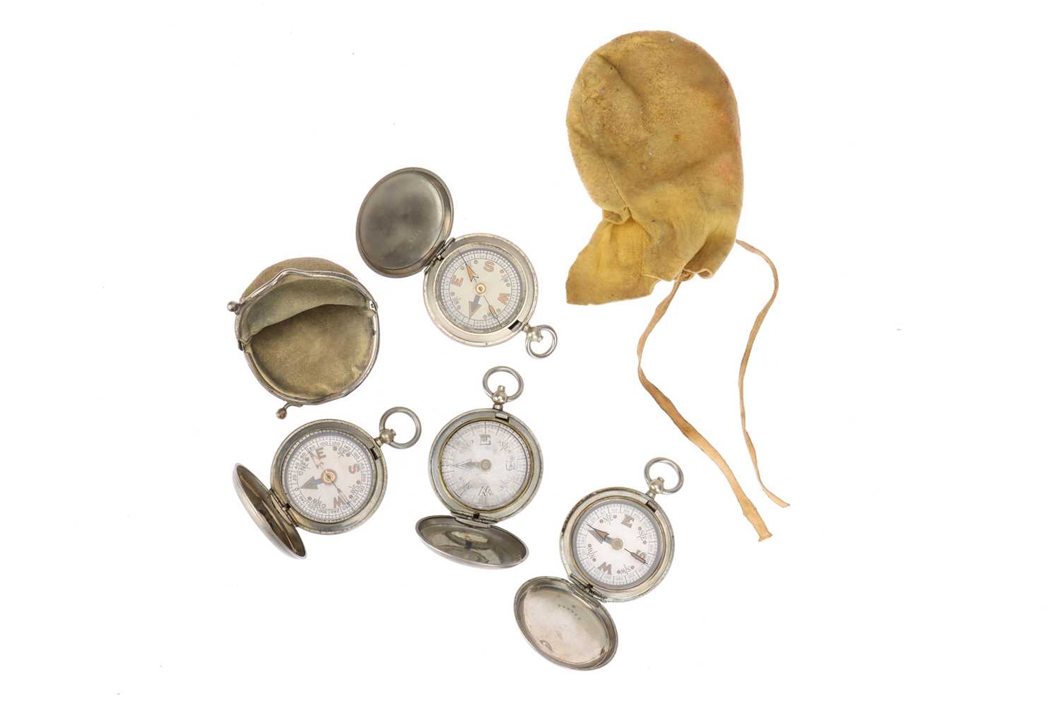 Lot 561 - Collection of 4 Military Pocket Compasses