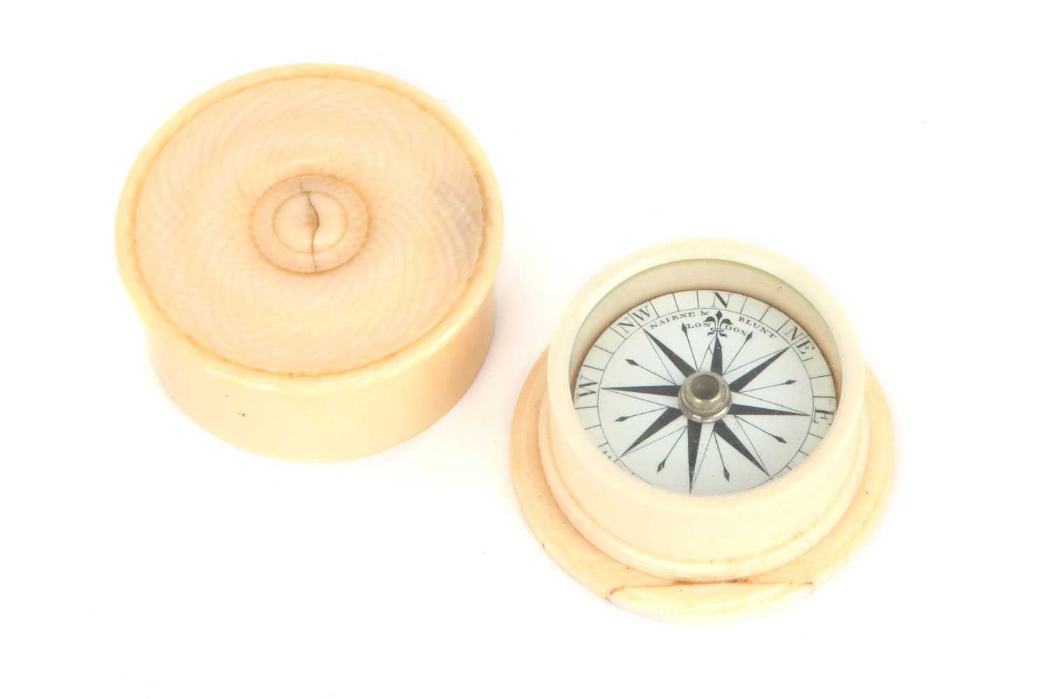 Lot 71 - An Ivory-mounted Compass by Nairne & Blunt