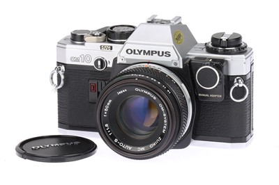 Lot 113 - An Olympus OM-10 35mm Film SLR Camera