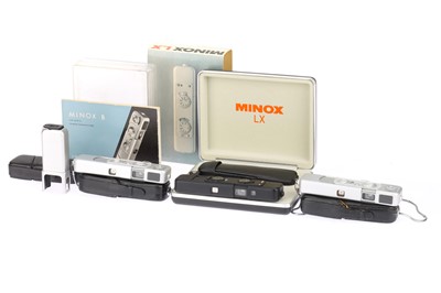 Lot 179 - A Selection of Minox Sub-Miniature Cameras & Accessories