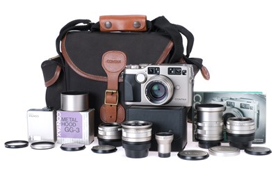 Lot 177 - A Contax G2 Rangefinder Camera Outfit