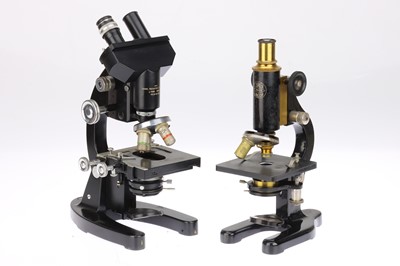 Lot 500 - Large Binocular Microscope & Other