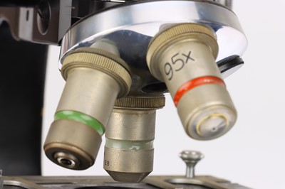 Lot 500 - Large Binocular Microscope & Other