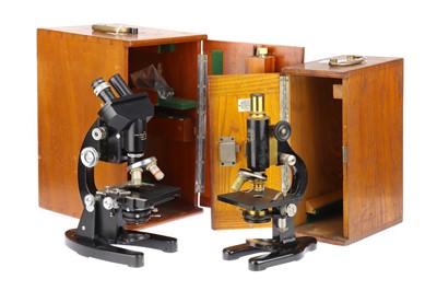 Lot 500 - Large Binocular Microscope & Other