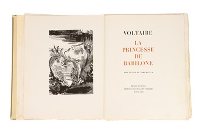 Lot 569 - La Princesse de Babilone by Voltaire, Illustrated by Imre Reiner