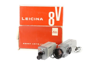 Lot 1057 - Two Leitz Leicina 8mm Cine Cameras