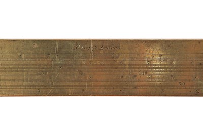 Lot 89 - A Fine Naval Gunter’s Rule with Gunner's Scales 