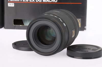 Lot 108 - A Sigma EX DG Macro f/2.8 70mm Camera Lens