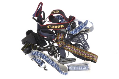 Lot 345 - A Small Tray of Branded Camera Neck Straps