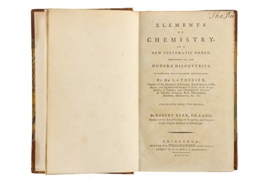 Lot 236 - Lavoisier, Antoine Laurent, Elements of Chemistry, in a New Systematic Order