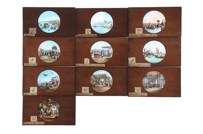 Lot 210 - Scenes In China, 10 Extremely Fine Hand Painted Magic Lantern Slides