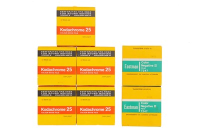 Lot 386 - Seven Rolls of Expired Kodak 16mm Motion Picture Camera Film