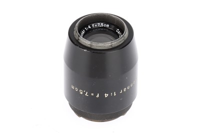 Lot 244 - A Carl Zeiss Jena Sonnar f/4 7.5cm Lens